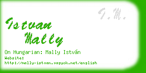 istvan mally business card